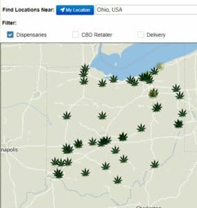 Ohio Dispensary Locations: 4/21/21